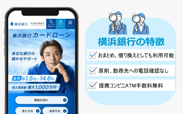 横浜銀行カードローンの特徴