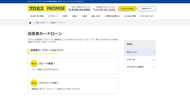 プロミスビジネスローン